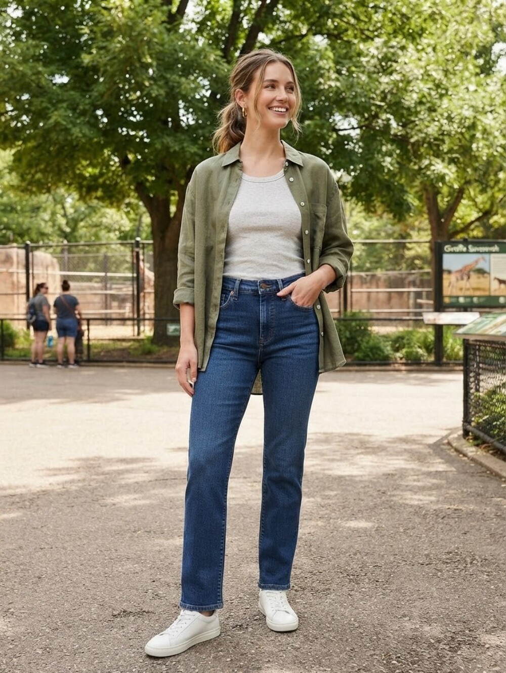 Lee "HERITAGE" Women's Straight Leg Jeans in Medium Blue Denim